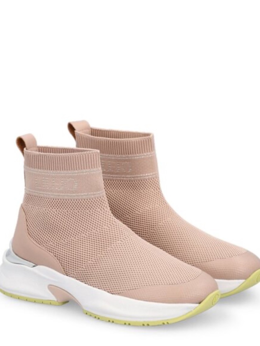 LIU JO Girls Pink High Top Sneakers Size 35